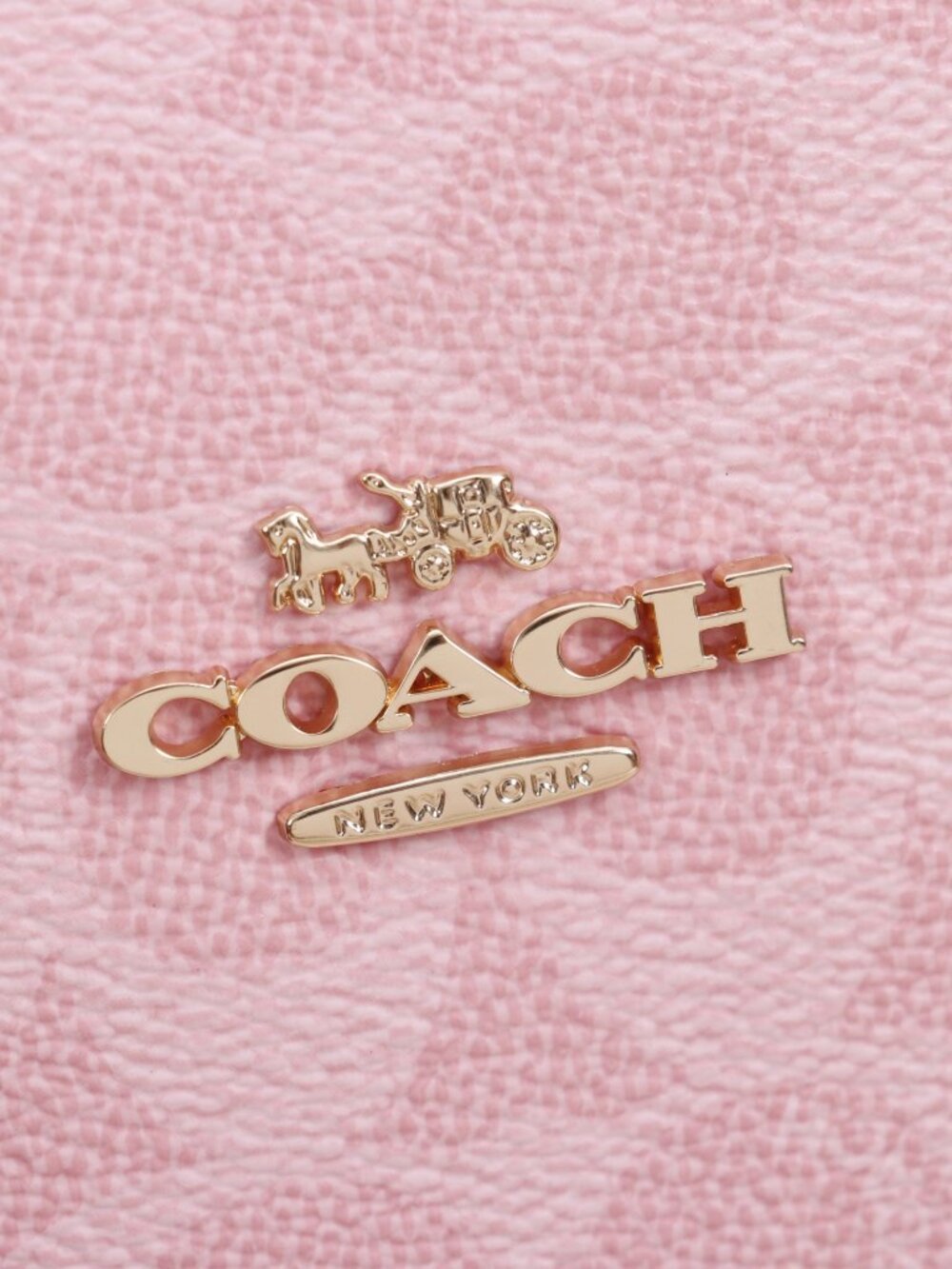 Coach Pink Monogram Tote - Picture 4 of 8